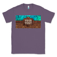 Lavender preview custom name turquoise stone leopard bull skull license plate Classic Tee - Artiststas