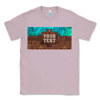 Lilac preview custom name turquoise stone leopard bull skull license plate Classic Tee - Artiststas