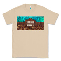 Mushroom preview custom name turquoise stone leopard bull skull license plate Classic Tee - Artiststas
