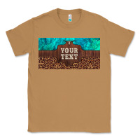 Toasted Coconut preview custom name turquoise stone leopard bull skull license plate Classic Tee - Artiststas