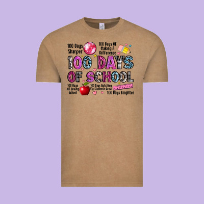 100 Days Of School Vintage Tee Designed By Lillyallendesigns