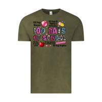 Vintage Olive 100 days of school Vintage Tee - LillyAllenDesigns