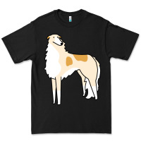 Black borzoi Premium Tee - linhVisuals