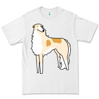 White borzoi Premium Tee - linhVisuals