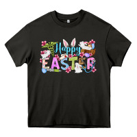 Asphalt Happy Easter Nurse Heavy Core Tee - OliviaCreatesArt