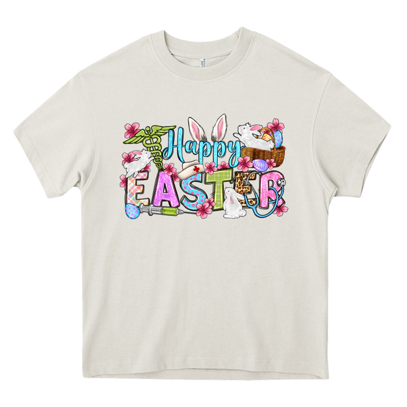 Happy Easter Nurse Heavy Core Tee by OliviaCreatesArt | Teevron