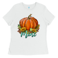 White pumpkin mini Ladies Tee - BundleAndBundleShop