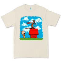 Bone Calvin Hobbes Premium Tee - linhVisuals