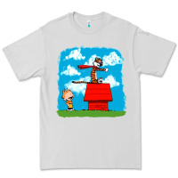 Dove Grey Calvin Hobbes Premium Tee - linhVisuals