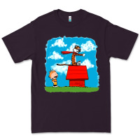 Plum Calvin Hobbes Premium Tee - linhVisuals