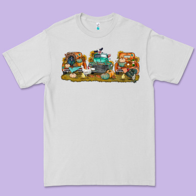 Thanksgiving Trucks Bbs Premium Tee Designed By Bundleandbundleshop
