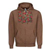 Chestnut Easter Butterflies Background Zipper Hoodie - RanaPortraitStore