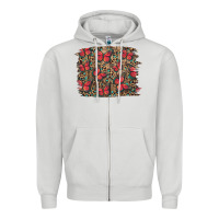 Dove Grey Easter Butterflies Background Zipper Hoodie - RanaPortraitStore