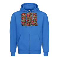 True Royal Easter Butterflies Background Zipper Hoodie - RanaPortraitStore