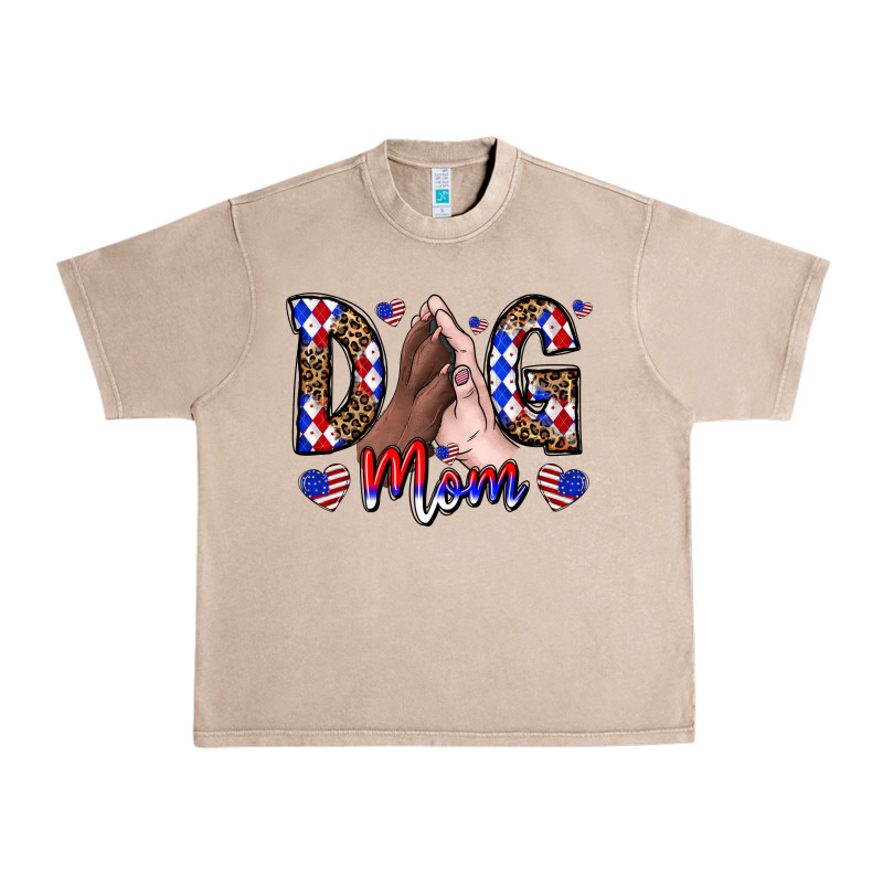America Dog Mama Urban Heavy Tee by CowhideDigitalArt | Teevron