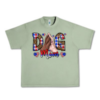 Oil Green America Dog Mama Urban Heavy Tee - CowhideDigitalArt