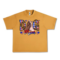 Peanut Butter America Dog Mama Urban Heavy Tee - CowhideDigitalArt