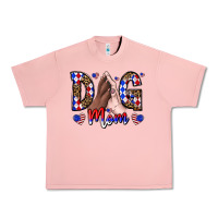 Salmon America Dog Mama Urban Heavy Tee - CowhideDigitalArt