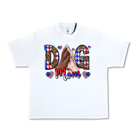 White America Dog Mama Urban Heavy Tee - CowhideDigitalArt