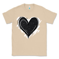 Mushroom black glitter heart Classic Tee - Jasminsmagicworld