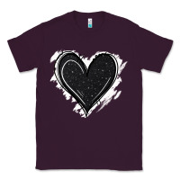 Plum black glitter heart Classic Tee - Jasminsmagicworld