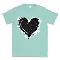 Seafoam black glitter heart Classic Tee - Jasminsmagicworld
