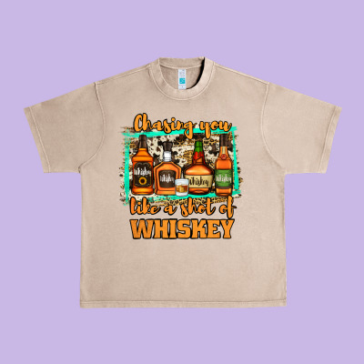 Chasing You Like A Shot Of Whiskey Urban Heavy Tee Designed By Jasminsmagicworld