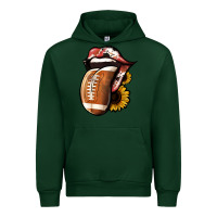 Forest Green Football Tongue Urban Hoodie - Jasminsmagicworld