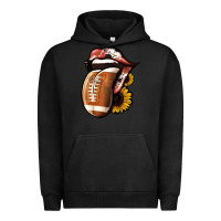 Pigment Black Football Tongue Urban Hoodie - Jasminsmagicworld