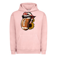 Pigment Salmon Football Tongue Urban Hoodie - Jasminsmagicworld