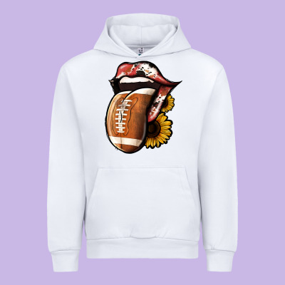 Football Tongue Urban Hoodie Designed By Jasminsmagicworld