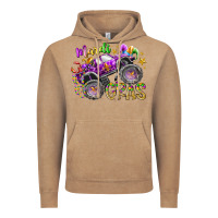 Vintage Coffee mardi gras monster truck Vintage Hoodie - RacoonDesign