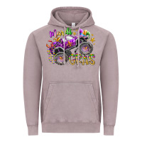 Vintage Zinc mardi gras monster truck Vintage Hoodie - RacoonDesign