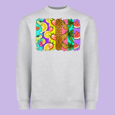 Summer Brushstroke Heavyweight Sweatshirt Designed By Jasminsmagicworld