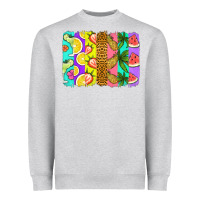 Heather Grey summer brushstroke Heavyweight Sweatshirt - Jasminsmagicworld