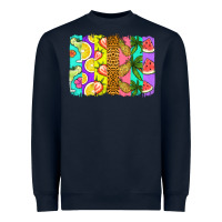 Navy summer brushstroke Heavyweight Sweatshirt - Jasminsmagicworld