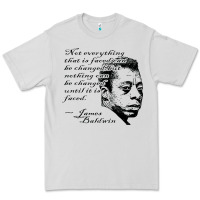 Dove Grey james baldwin Premium Tee - linhVisuals
