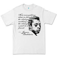 White james baldwin Premium Tee - linhVisuals