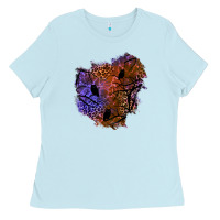 Baby Blue halloween patch  4 Ladies Tee - BundleAndBundleShop