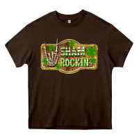 Chocolate Brown Shamrockin' St. Patrick's Day Heavy Core Tee - OliviaCreatesArt