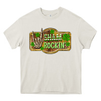 Cream Shamrockin' St. Patrick's Day Heavy Core Tee - OliviaCreatesArt