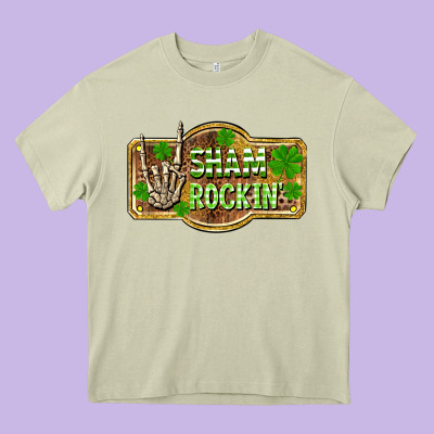 Shamrockin' St. Patrick's Day Heavy Core Tee Designed By Oliviacreatesart
