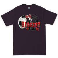 Plum little brother biggest fan soccer Premium Tee - FaDigitalArtStudio