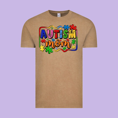 Autism Mom Vintage Tee Designed By Lillyallendesigns