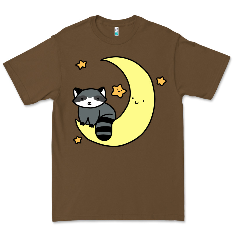 Crescent Moon Raccoon Premium Tee by linhVisuals | Teevron