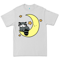 Dove Grey crescent moon raccoon Premium Tee - linhVisuals