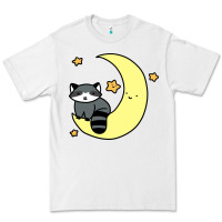 White crescent moon raccoon Premium Tee - linhVisuals