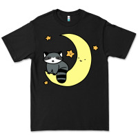 Black crescent moon raccoon Premium Tee - linhVisuals