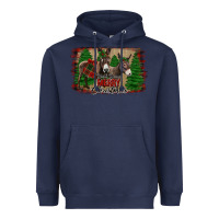 Navy donkey christmas Heavyweight Hoodie - Jasminsmagicworld