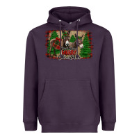 Plum donkey christmas Heavyweight Hoodie - Jasminsmagicworld